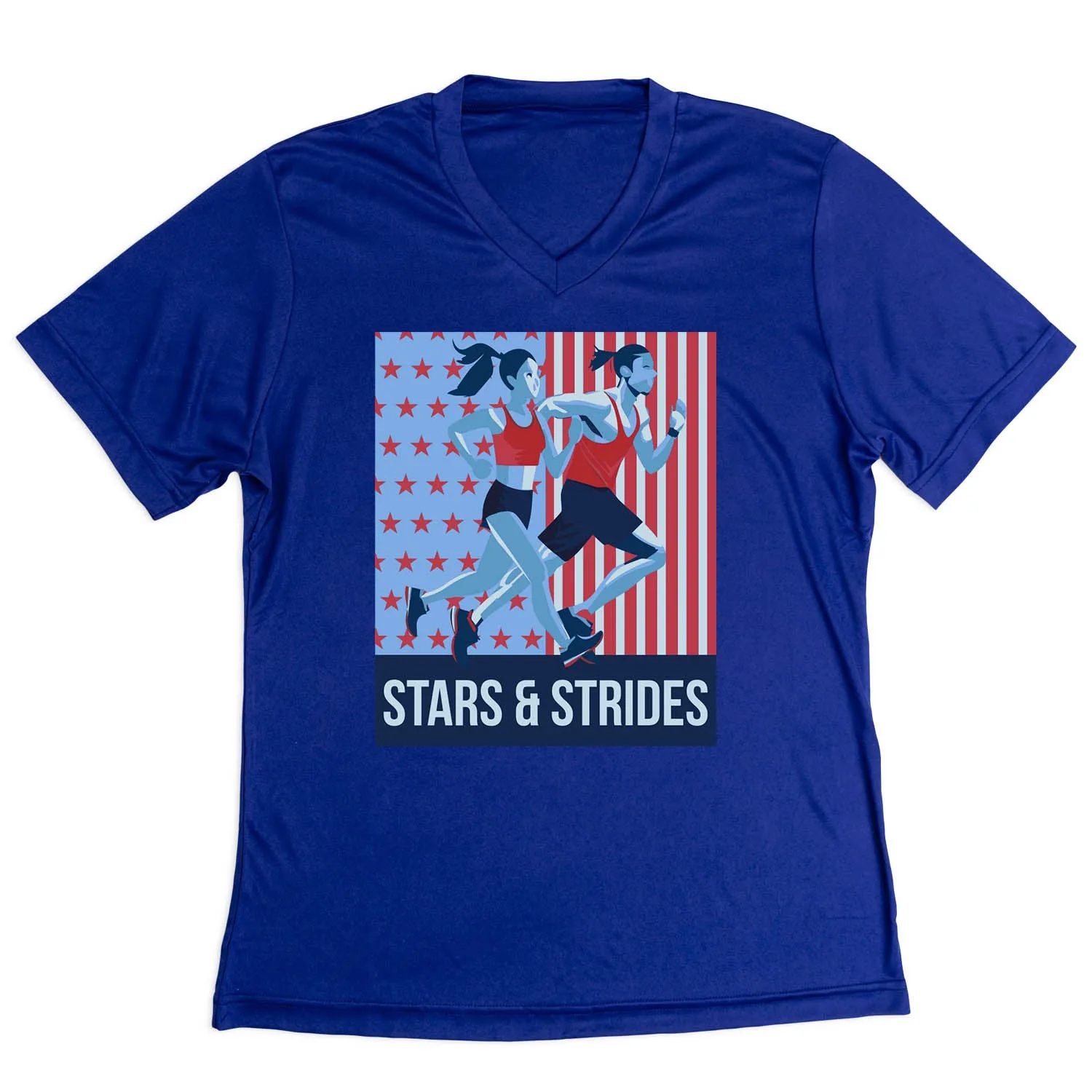 Women's Short Sleeve Tech Tee - Stars and Strides Washable fabric Urban Fashion Look