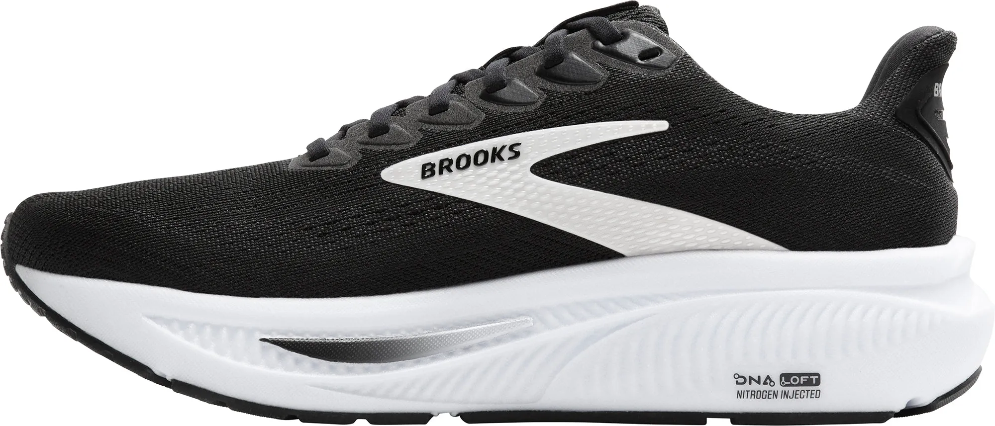 Carbon Fiber Reinforced Plate Brooks Ghost 17 Mens Running Shoes - Black