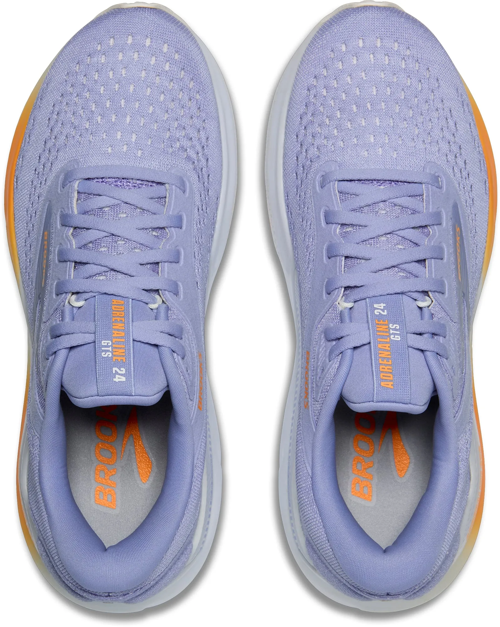 Brooks Adrenaline GTS 24 Womens Running Shoes - Blue Quick Dry Upper Downhill control