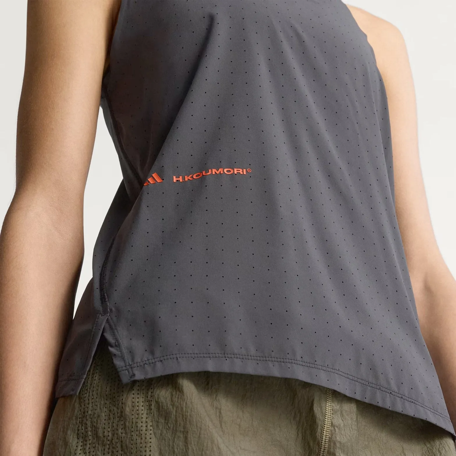 Women's Adi365 H.Koumori Running Tank Black Compression Fit waterproof