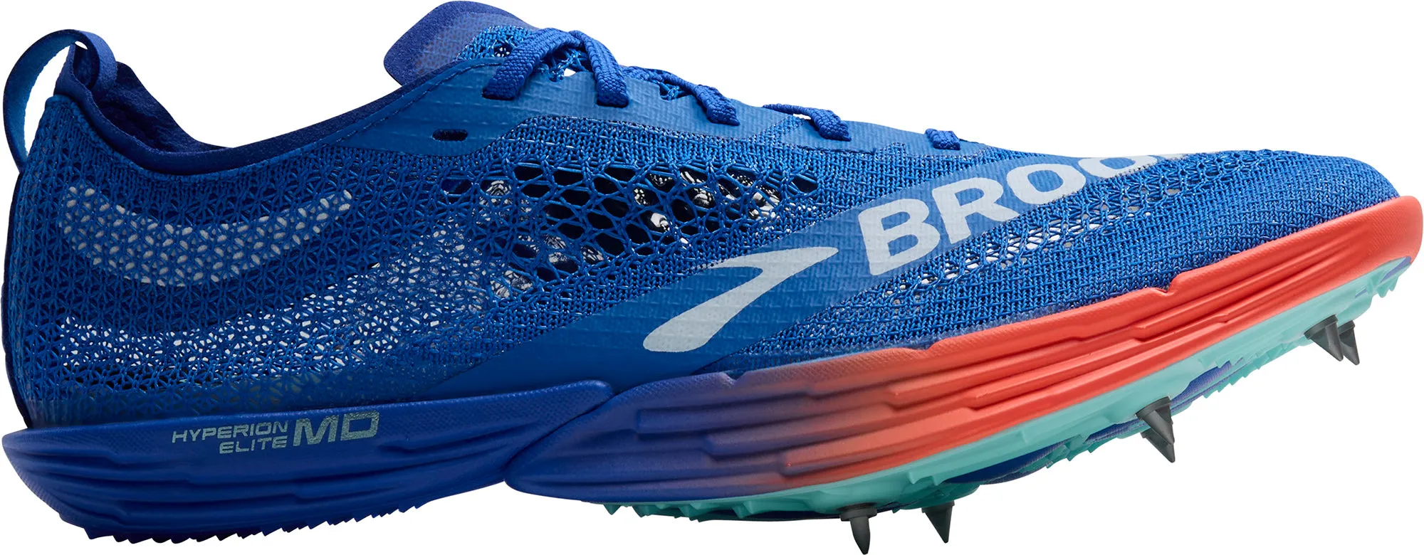 Brooks Hyperion Elite MD Running Spikes - Blue Lightweight Durable Build