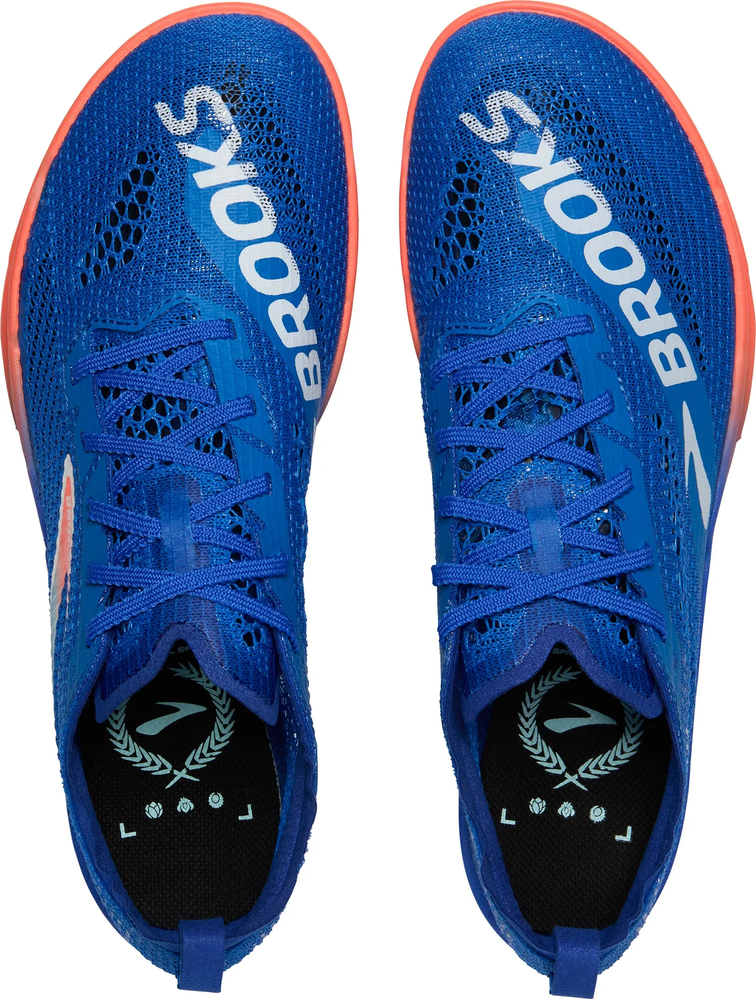 Brooks Hyperion Elite MD Running Spikes - Blue Interval running running for mental clarity