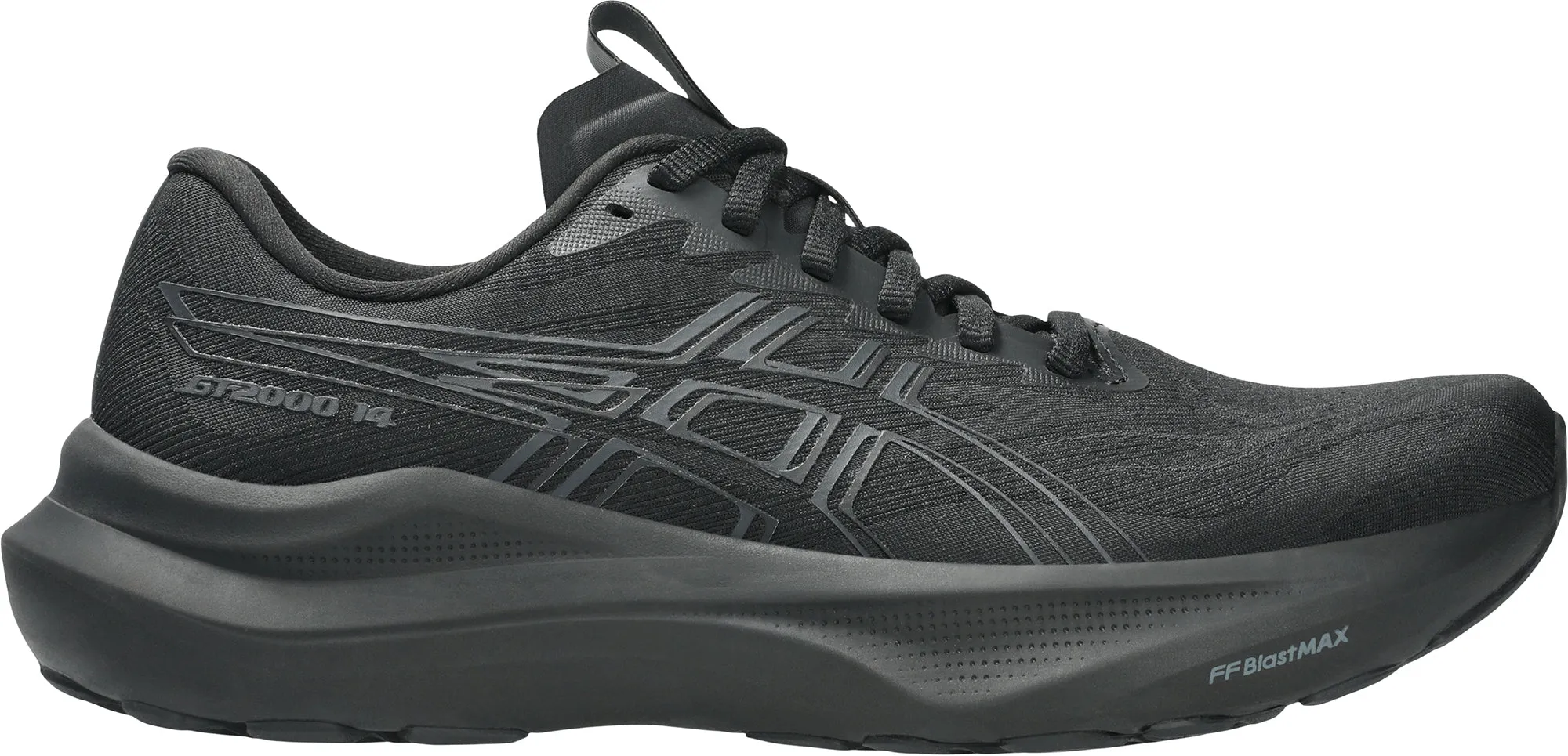 Asics GT 2000 14 Womens Running Shoes - Black Impact Resistance Frame