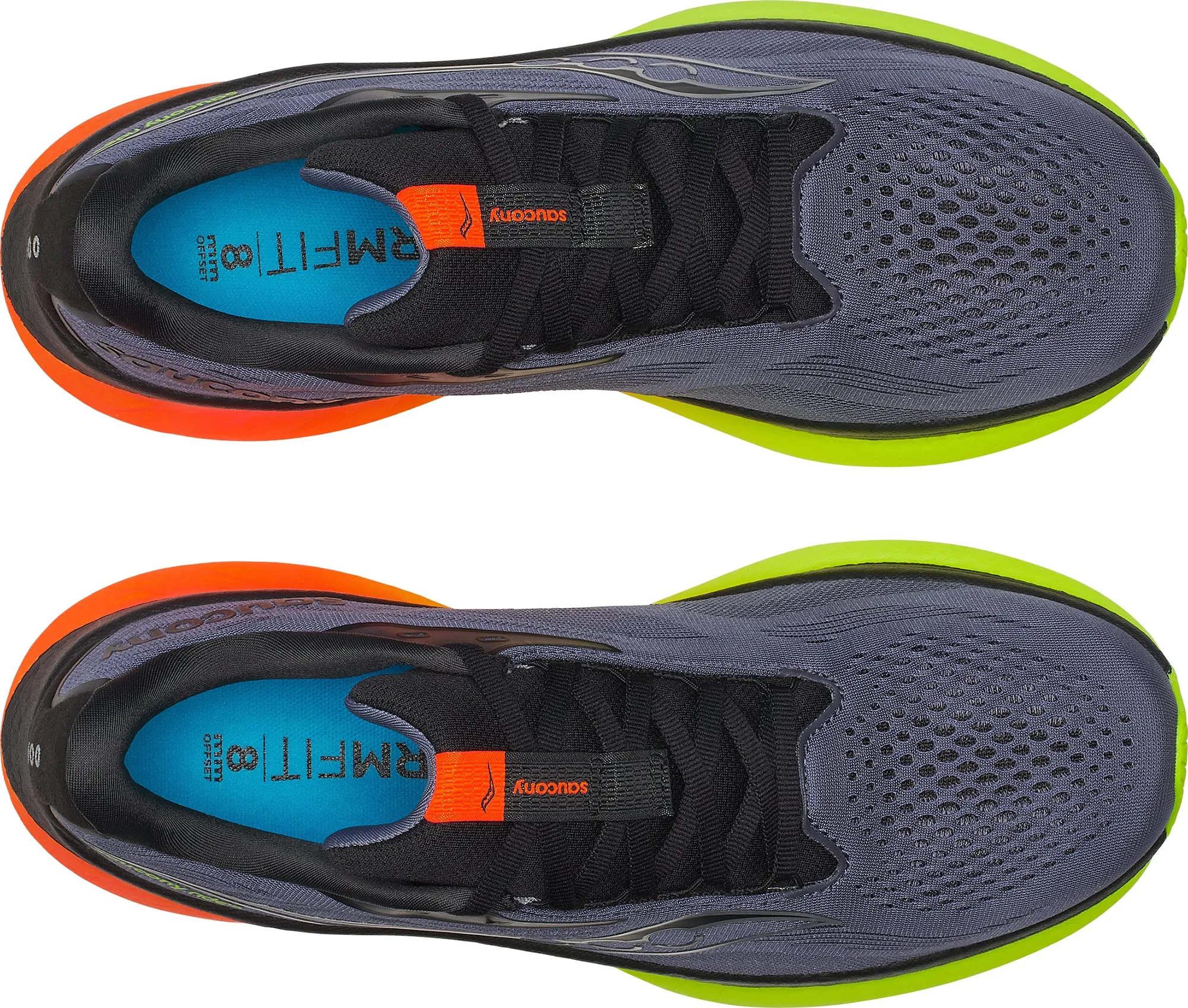 Saucony Ride 18 Mens Running Shoes - Grey Outdoor Fit