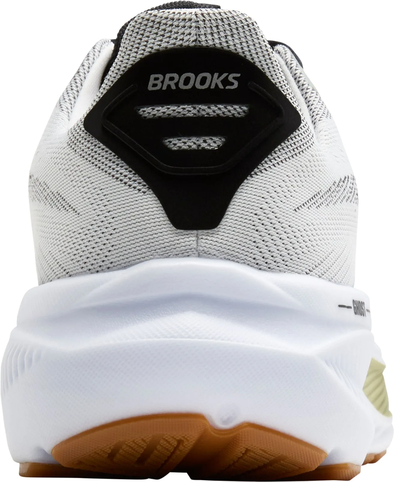 Brooks Ghost 17 Mens Running Shoes - White NarrowToeBox