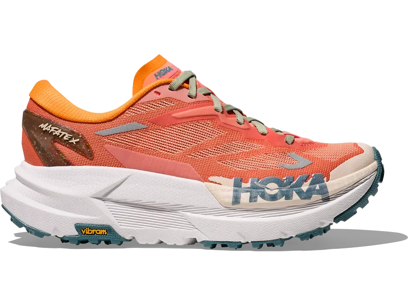 Water Resistant Trail Shoes Oleophobic Coating Tech Women's Hoka Mafate X - High Cushion Trail Running Shoe