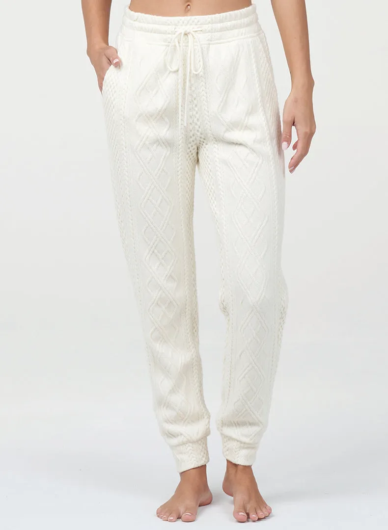 Sweater Knit Jogger Durable Triple Needle Stitching Casual Look