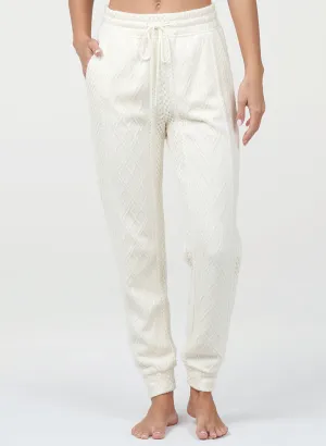 Sweater Knit Jogger Durable Triple Needle Stitching Casual Look