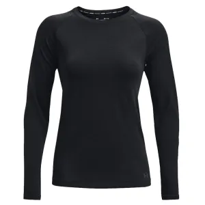 Odor Control Finish Teenager fashion Under Armour Seamless Long Sleeve Women's Running Top - Black/Reflective