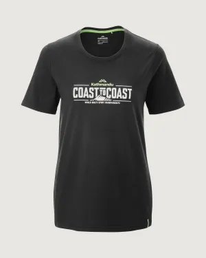 Soft touch finish Breathable wear Women's Coast to Coast T-shirt - Black