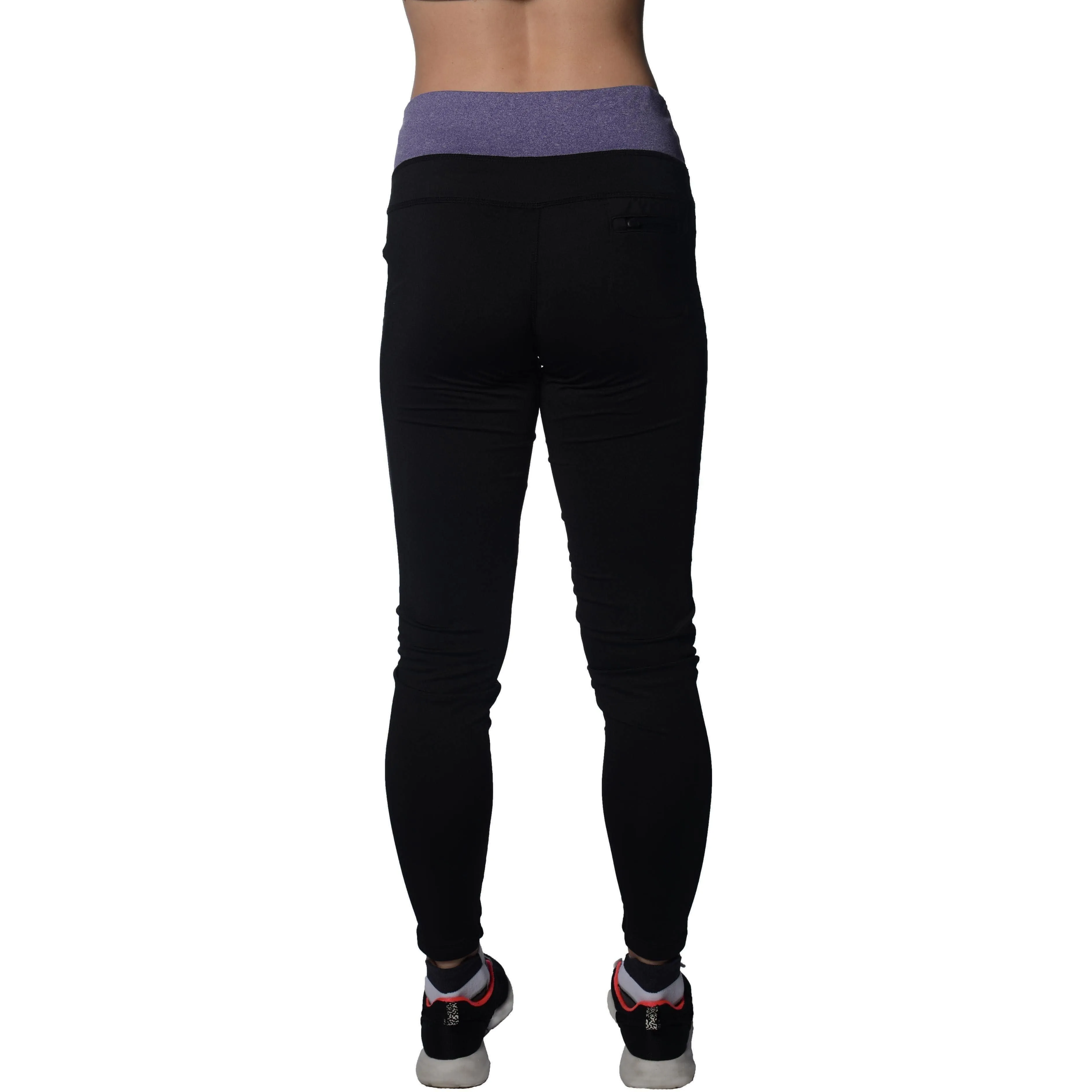 Hypoallergenic Lining More Mile Marl Womens Training Tights - Black