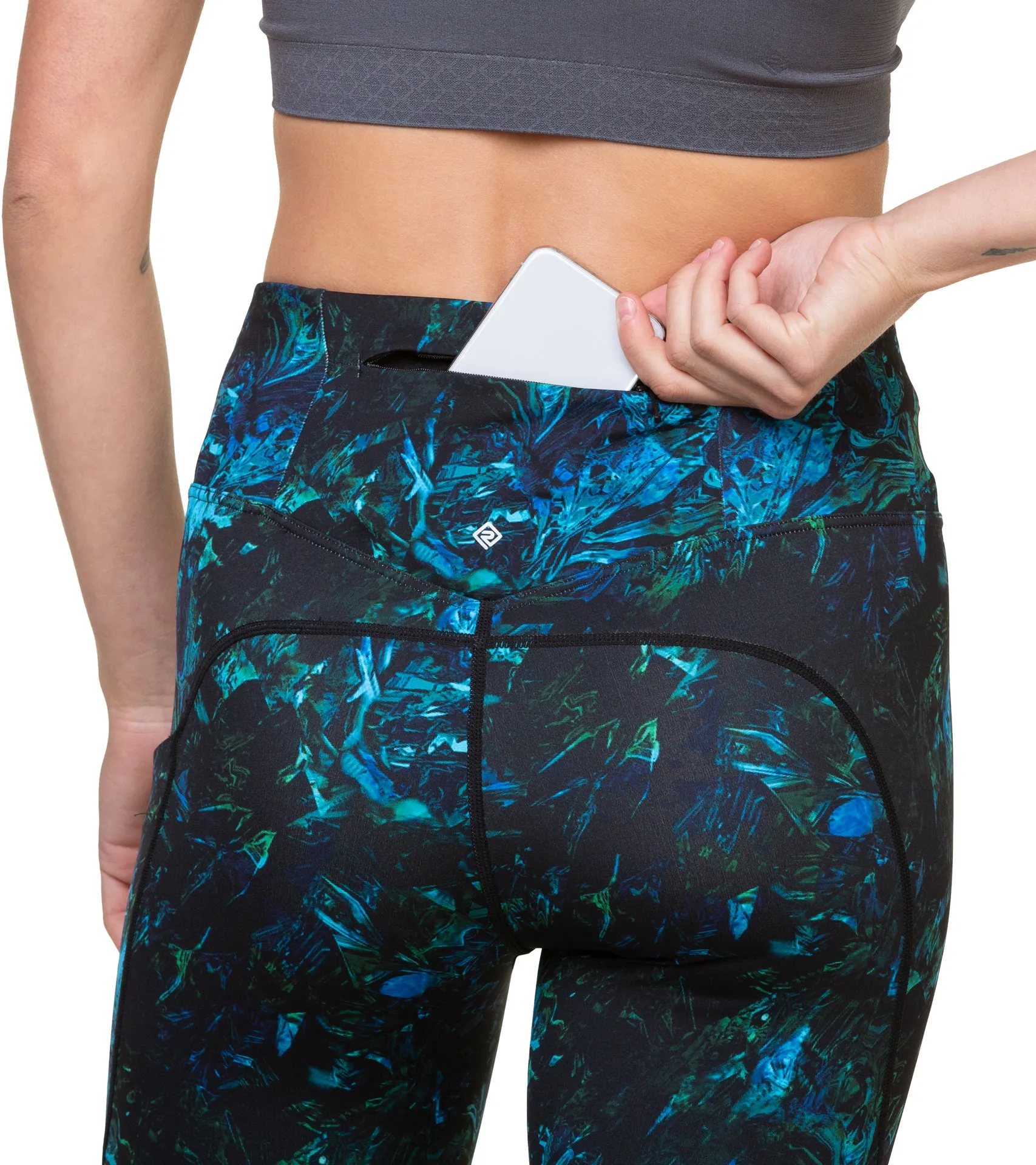 Chic Vibe Sculpted Shape Ronhill Tech Womens Long Running Tights - Blue