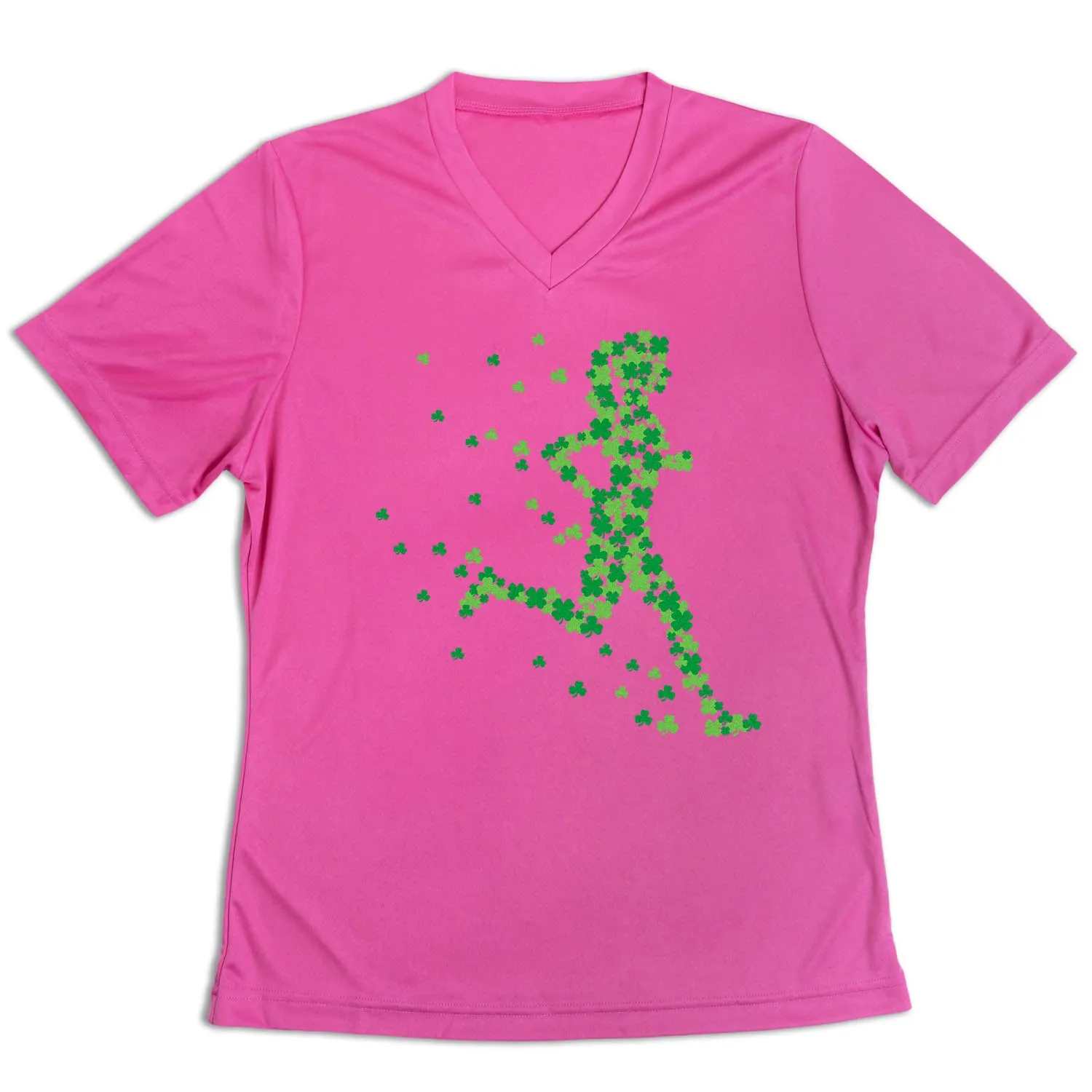 Women's Short Sleeve Tech Tee - Lucky Runner Girl Stylish Comfort All Purpose Wear