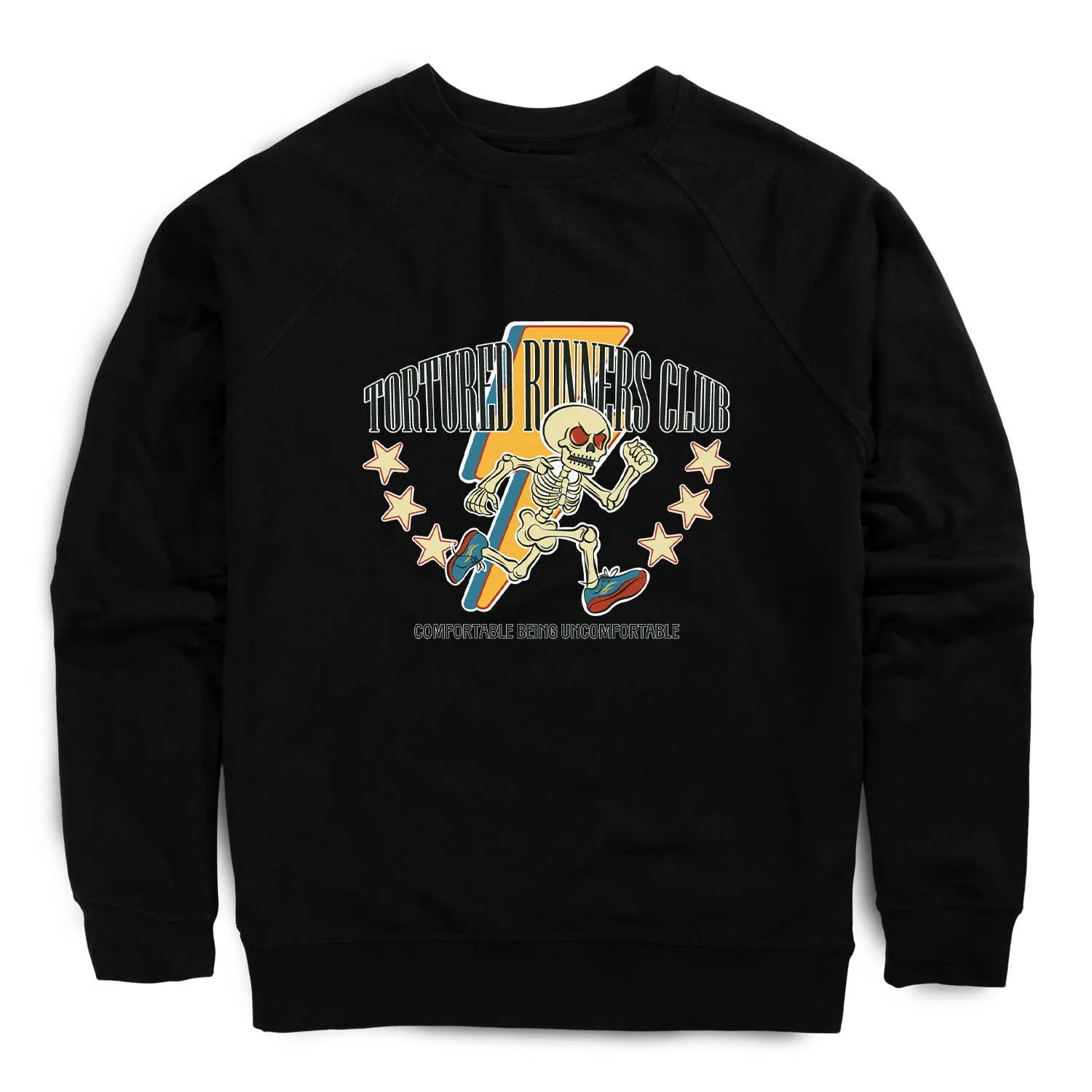 Running Raglan Crew Neck Sweatshirt - The Tortured Runners Club Evening Chic wrinkle free