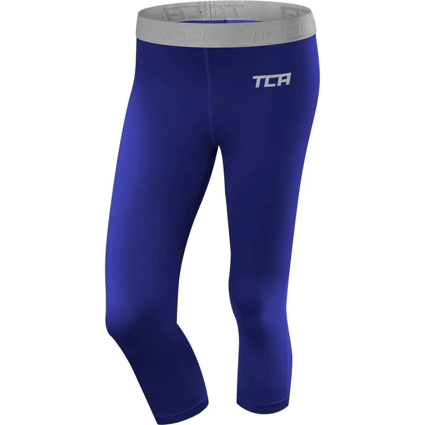 Functional Design TCA Pro Performance Endurance Womens 3/4 Capri Running Tights - Blue