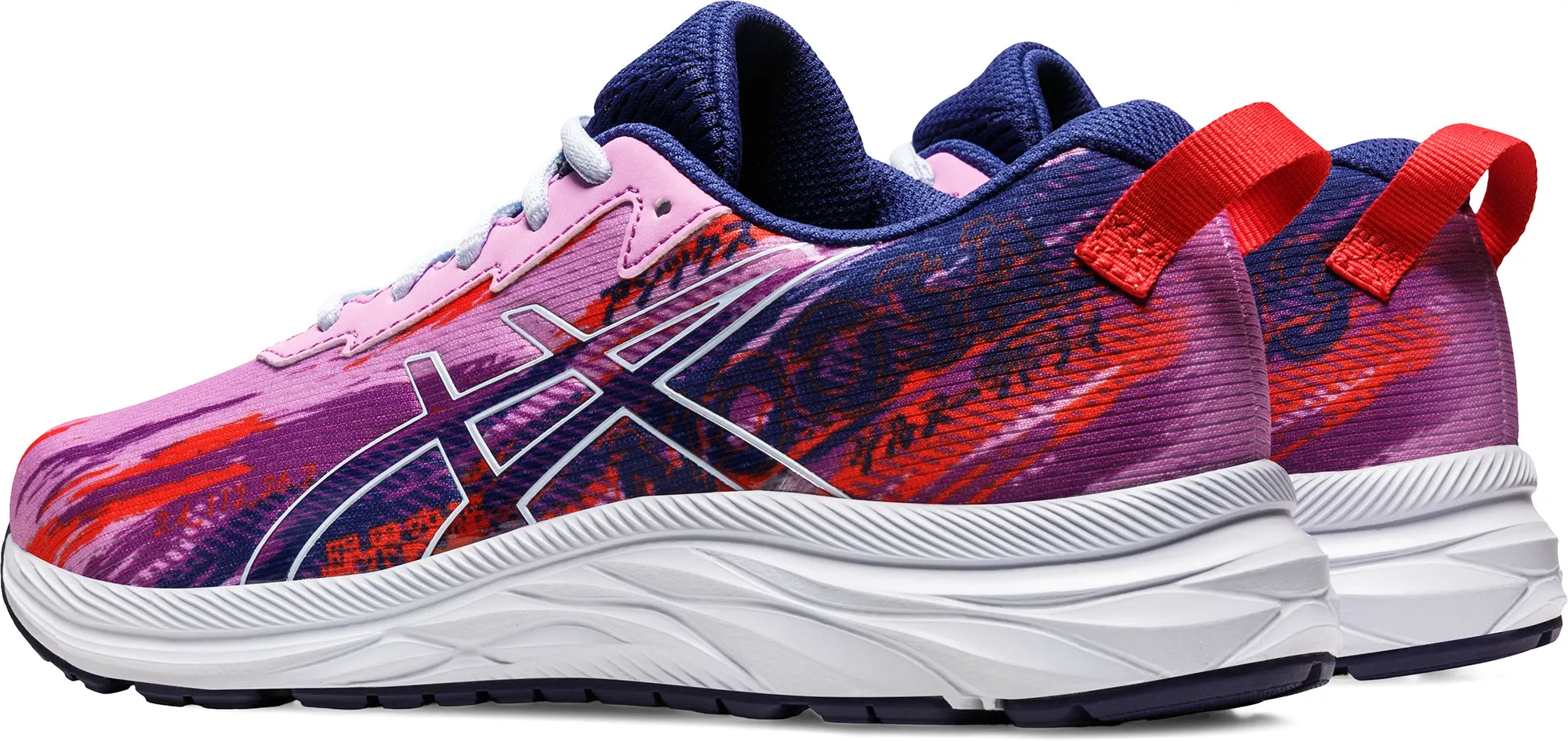 Pressure Dispersing Pods Asics Gel Noosa Tri 13 GS Junior Running Shoes - Pink