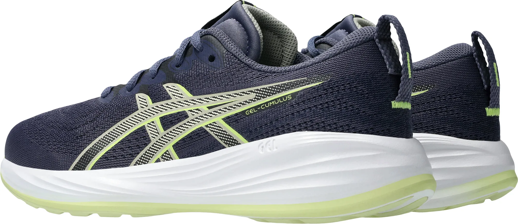 Asics Gel Cumulus 27 GS Junior Running Shoes - Grey floral running gear thigh - high running gear