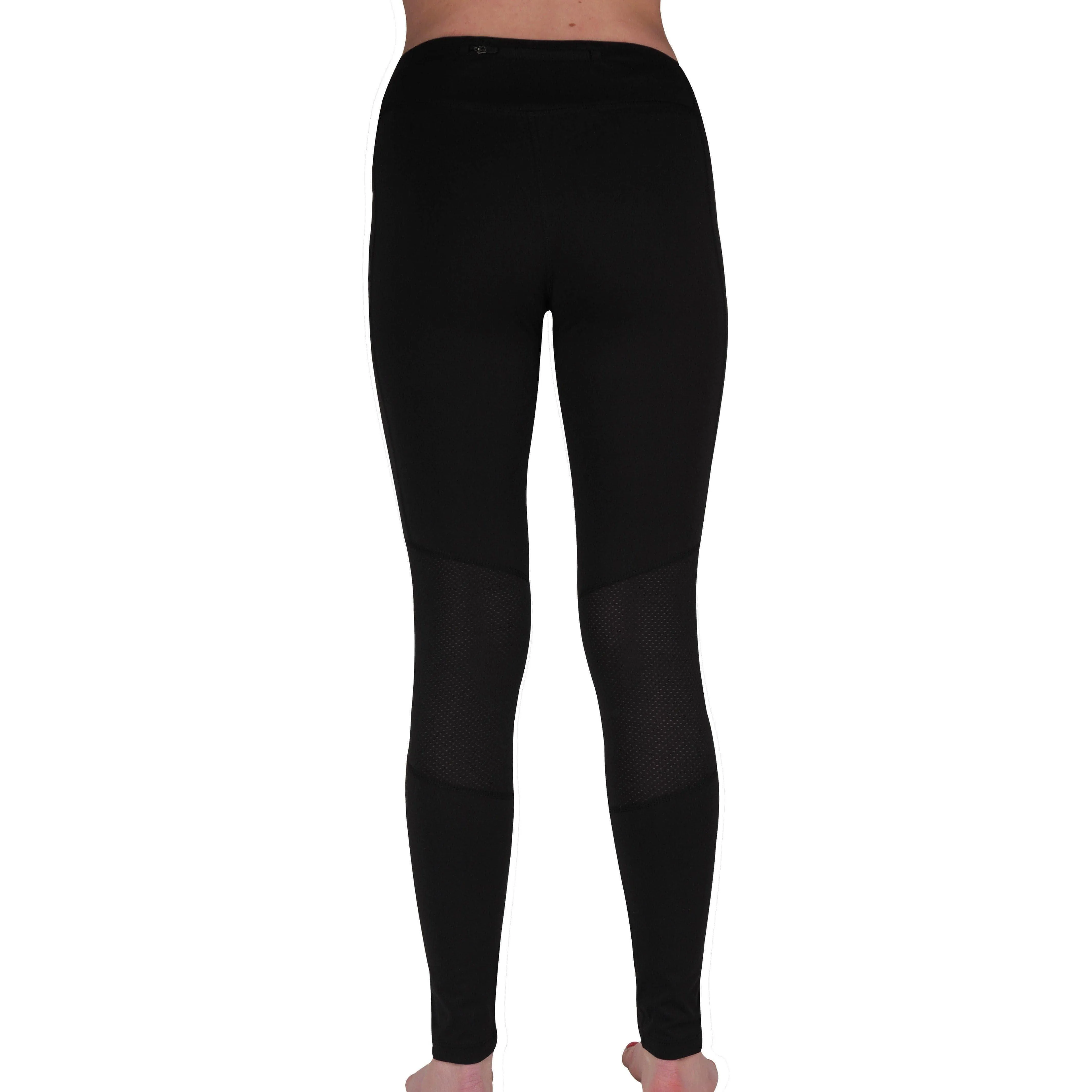 More Mile Excel Womens Long Running Tights - Black Chic and Soft