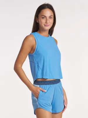 jungle scene Body Mapping Technology Perforated Boxy Tank