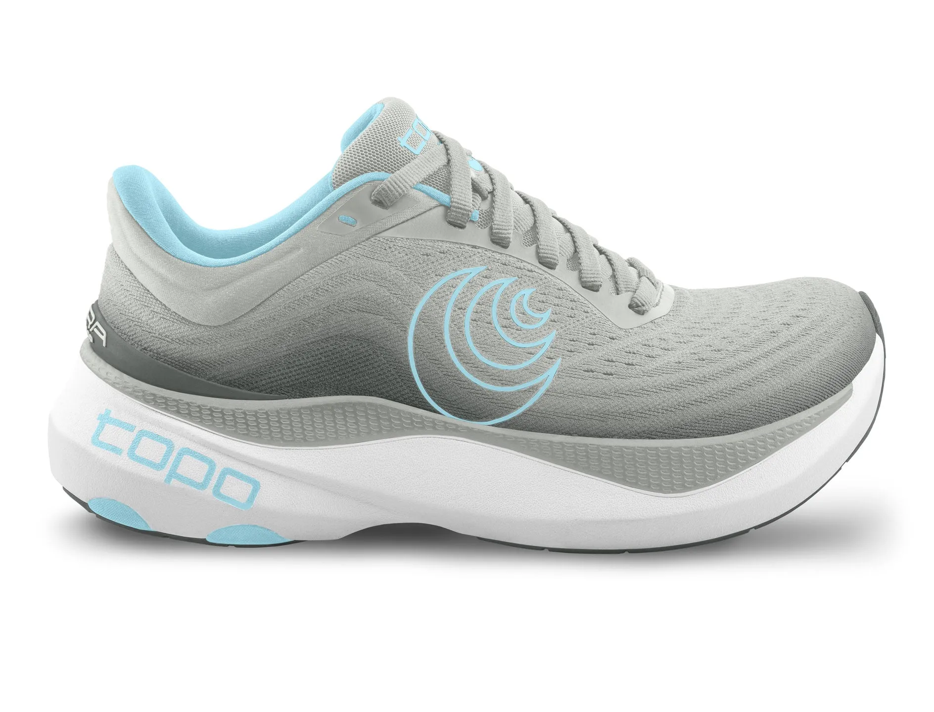 Asymmetric Lacing Configuration Topo Athletic | Aura | Women's | Grey/Blue