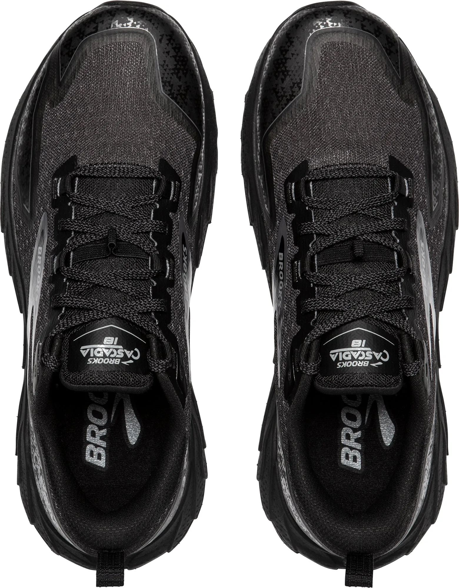 Brooks Cascadia 18 Mens Trail Running Shoes - Black AnkleSupport foam shoes