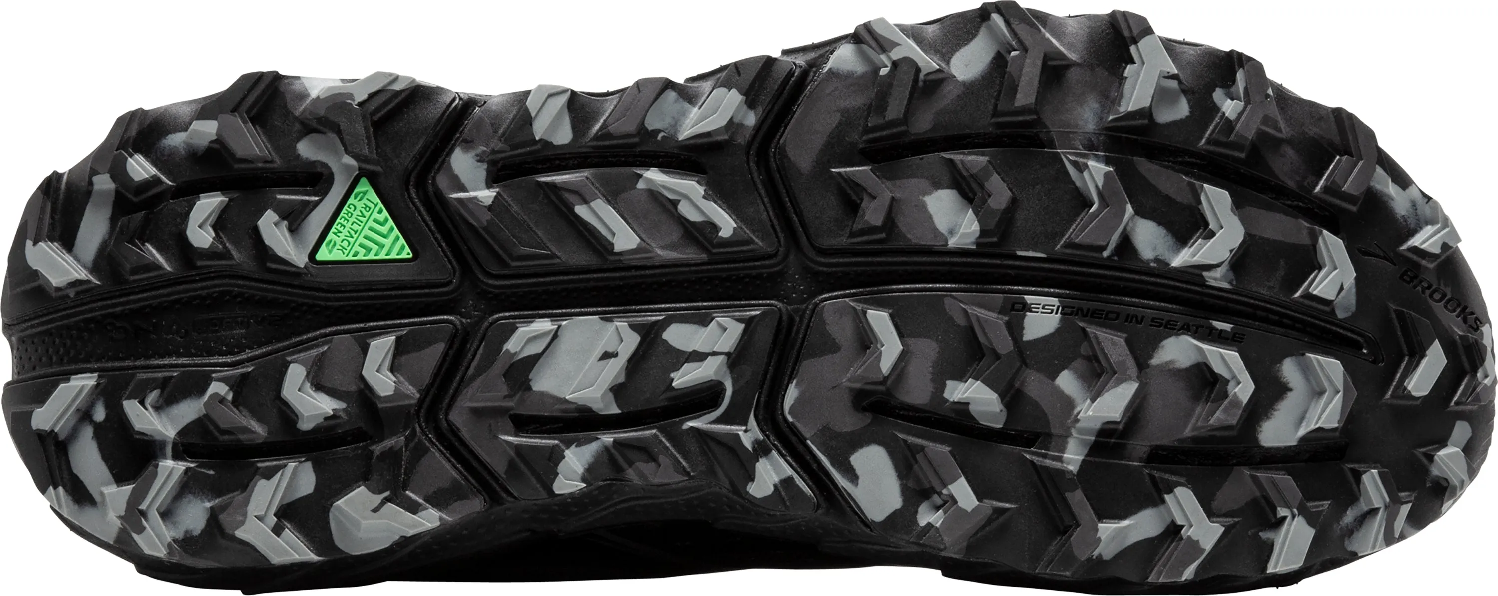 Reinforced toe cricket - ground running shoes Brooks Cascadia 18 Mens Trail Running Shoes - Black