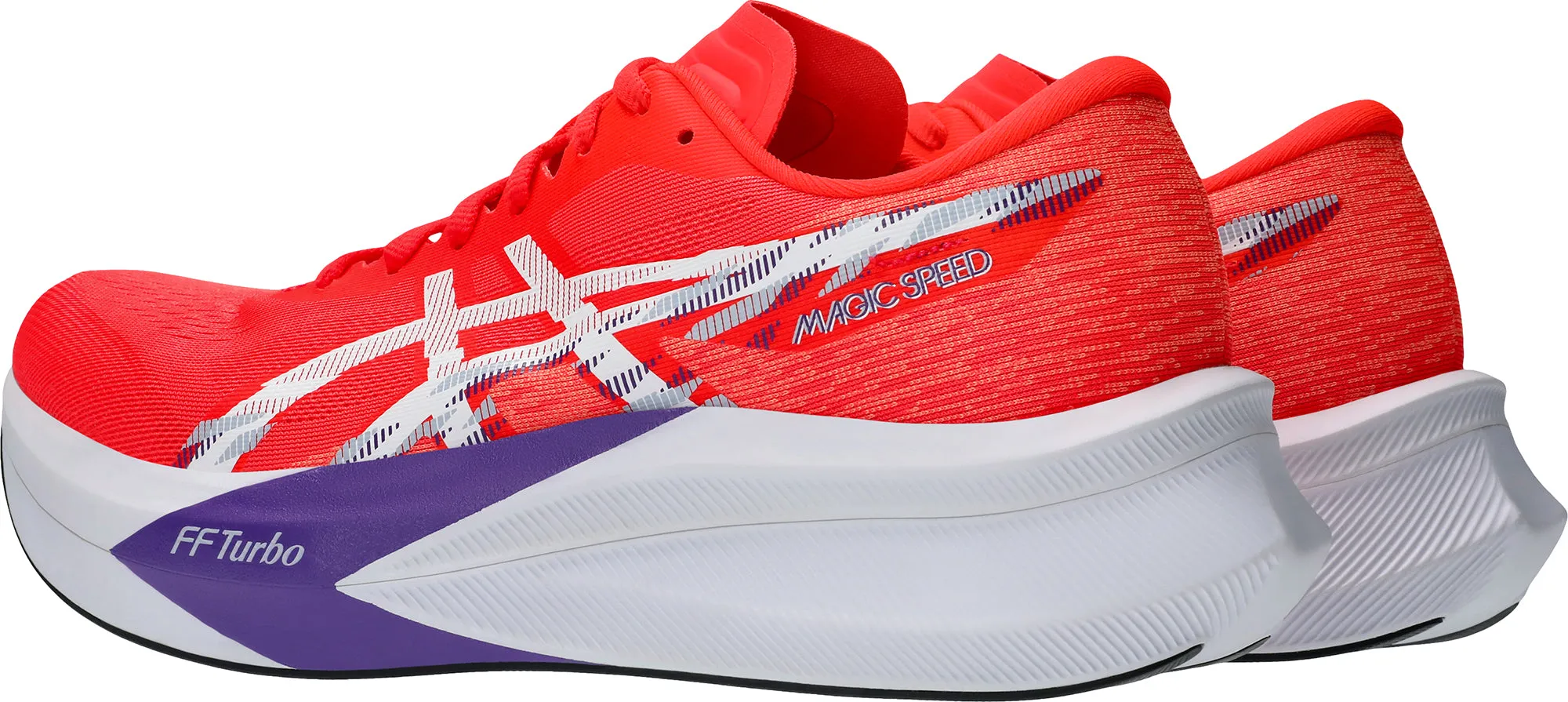 Asics Magic Speed 4 Mens Running Shoes - Red Torsional Support System high - top design