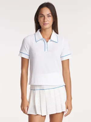 square shape Piped Pique Polo