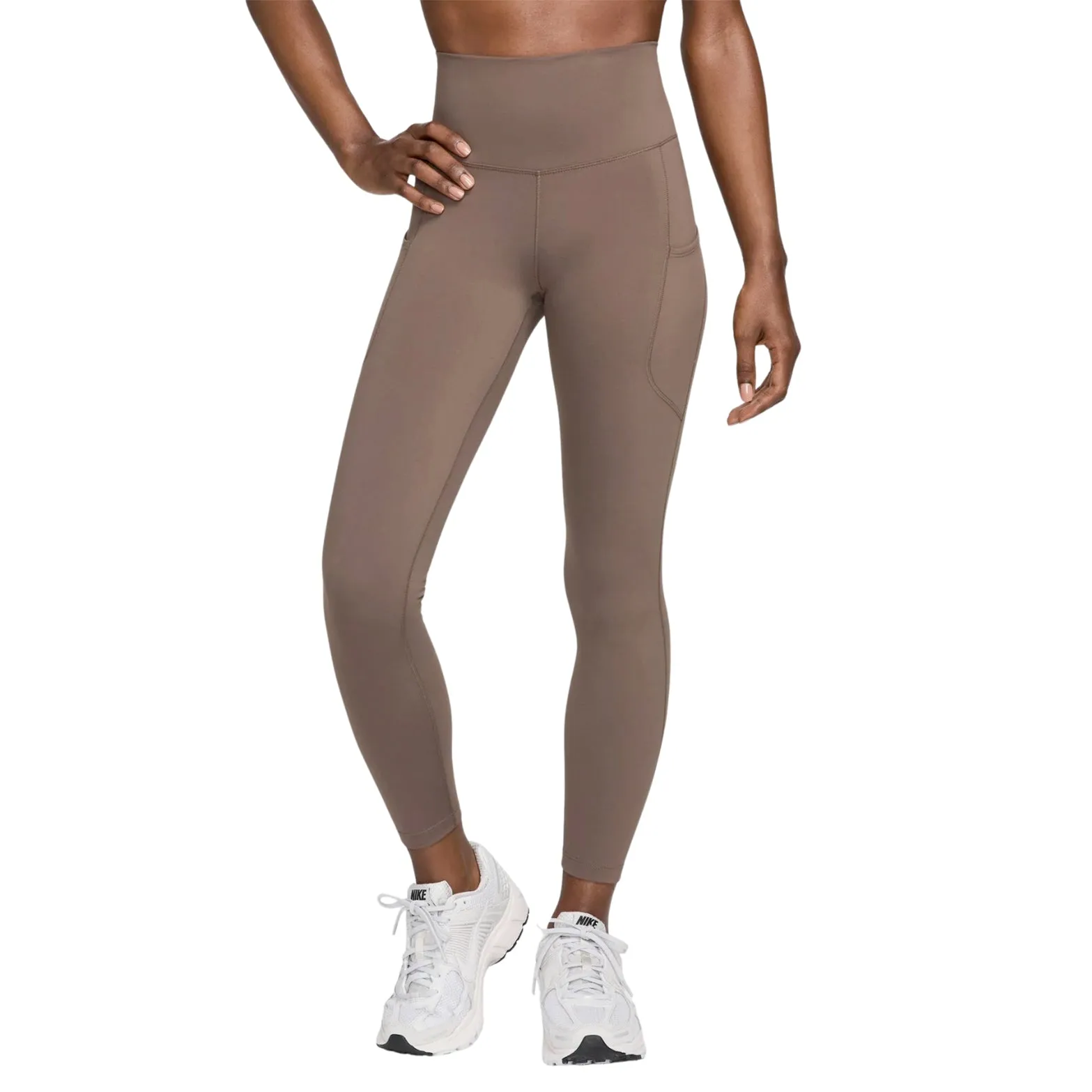 Women's One High-Waisted 7/8 Leggings Ironstone / Black For Kids Rib Knit