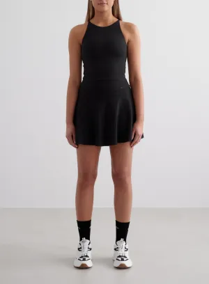 Black Sense Skort & Halter Bralette Set Short - term - deployable large scale projects