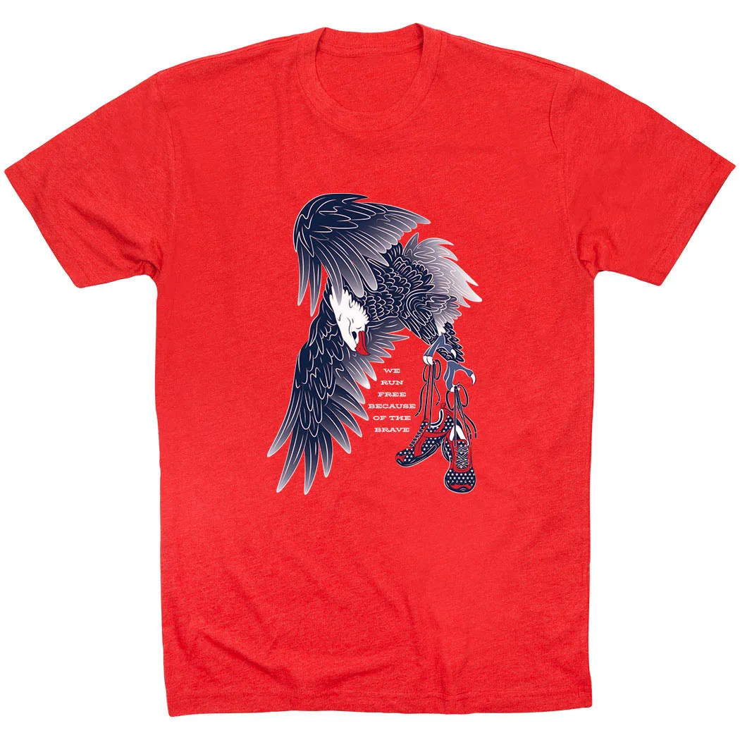 Sleek Comfort Running Short Sleeve T-Shirt - Because of The Brave