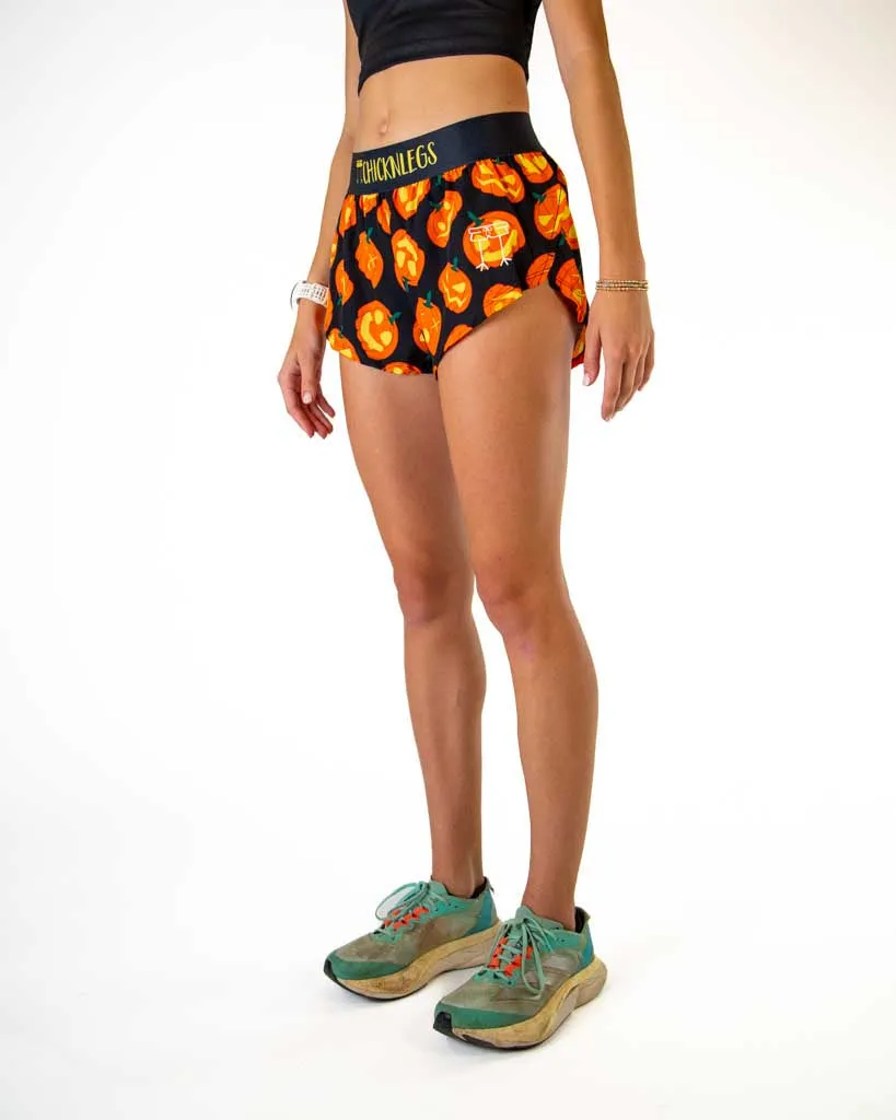 Sport Layer Women's Pumpkins 1.5" Split Shorts