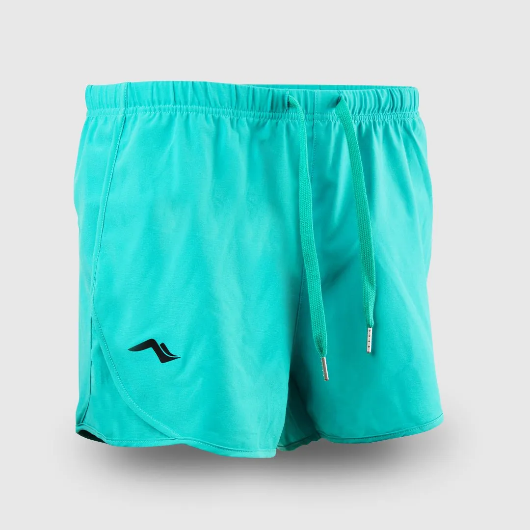 Women's EcoElite Running Shorts: Lightweight, Breathable, Eco-Friendly Choice Reflective Safety Accents