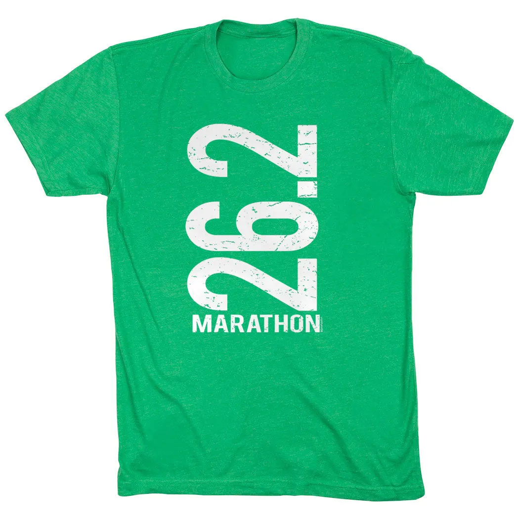 Running Short Sleeve T-Shirt - 26.2 Marathon Vertical Sports Outfit