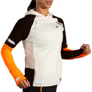 WOMEN'S RUN VIS HOODIE 2.0 - 167 ECRU/FLUORO FLASH/BLACK Comfort Focused Design