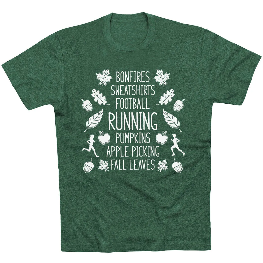 Running Short Sleeve T- Shirt - Fall Running Timeless Appeal