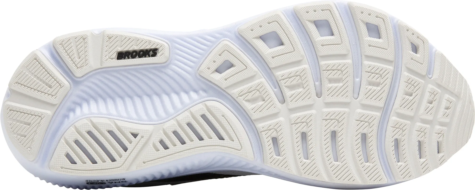 perforated upper Brooks Ghost 17 Womens Running Shoes - White