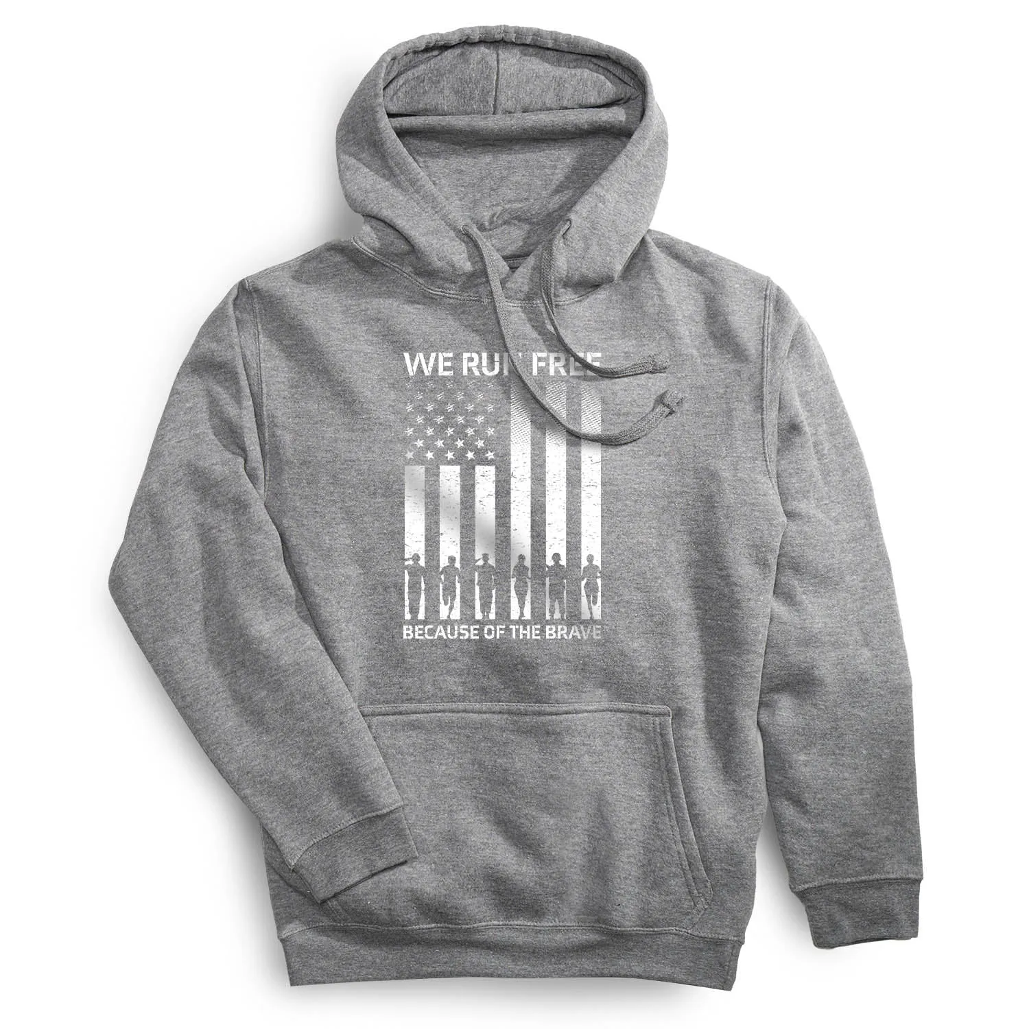 Statement Fleece Hoodie - Because of the Brave Cozy Sweatshirt