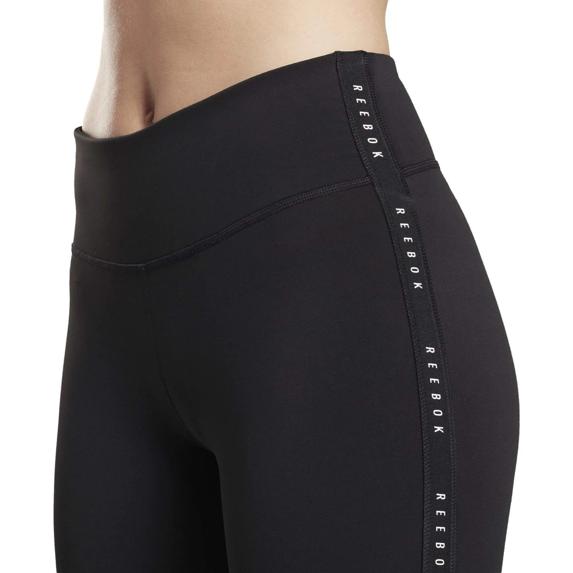 Weekend Trip Unisex Style Reebok Studio Lux 2.0 High Rise Womens 7/8 Training Tights - Black