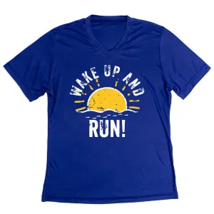 Women's Short Sleeve Tech Tee - Wake Up And Run Weekend Style Chic And Comfortable