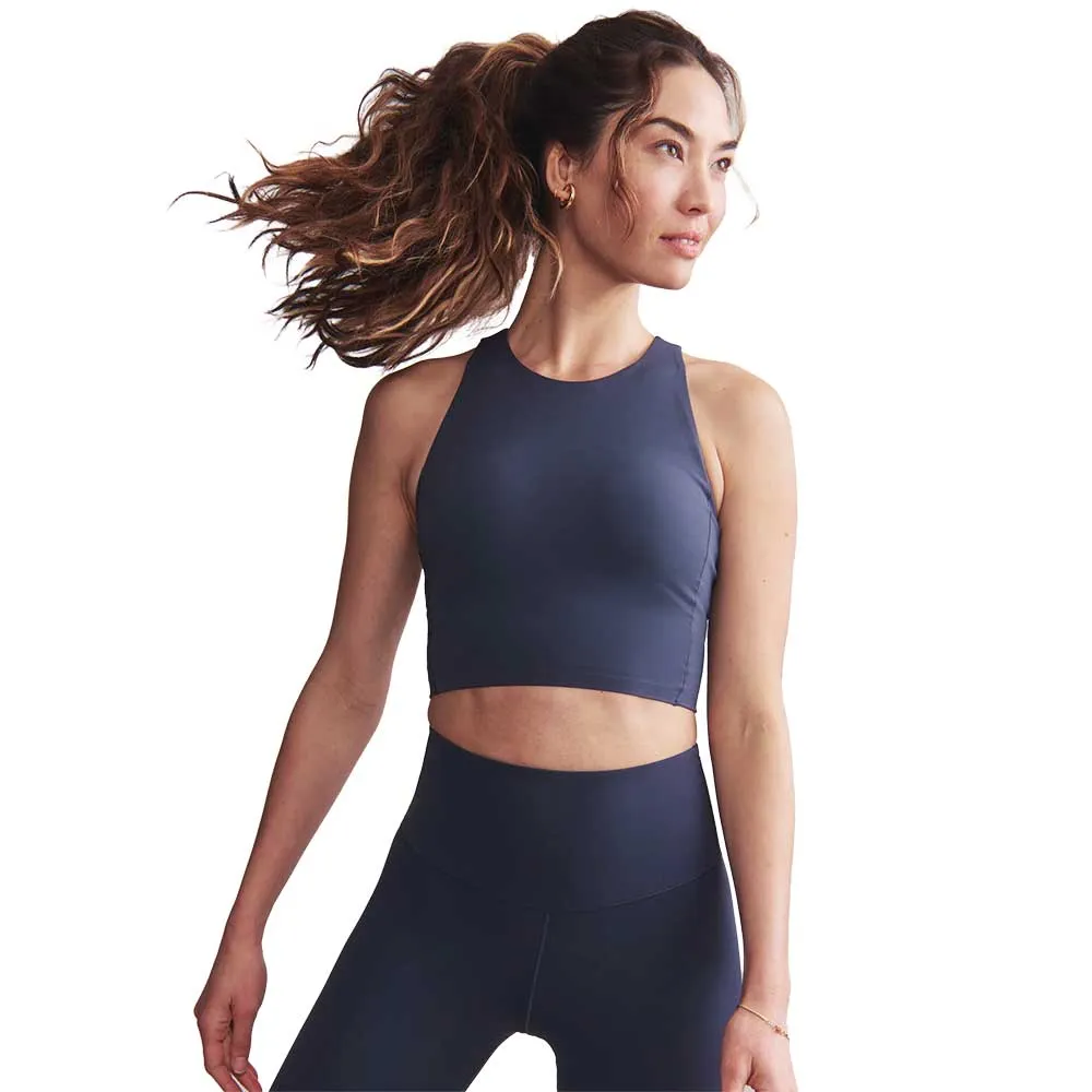 Women's Revive Longline Bra - Navy Blue Elegant