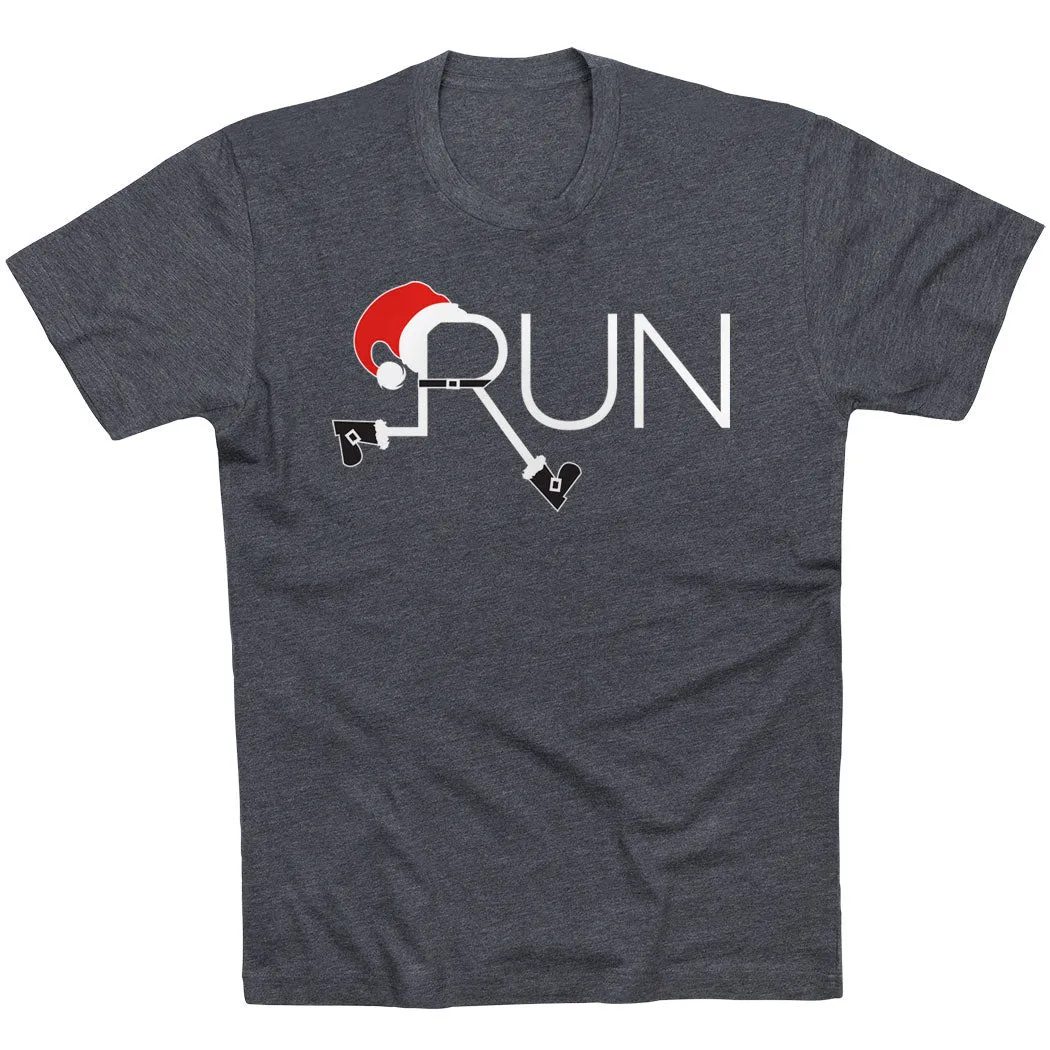 Durable Stitching Running Short Sleeve T-Shirt - Let's Run For Christmas