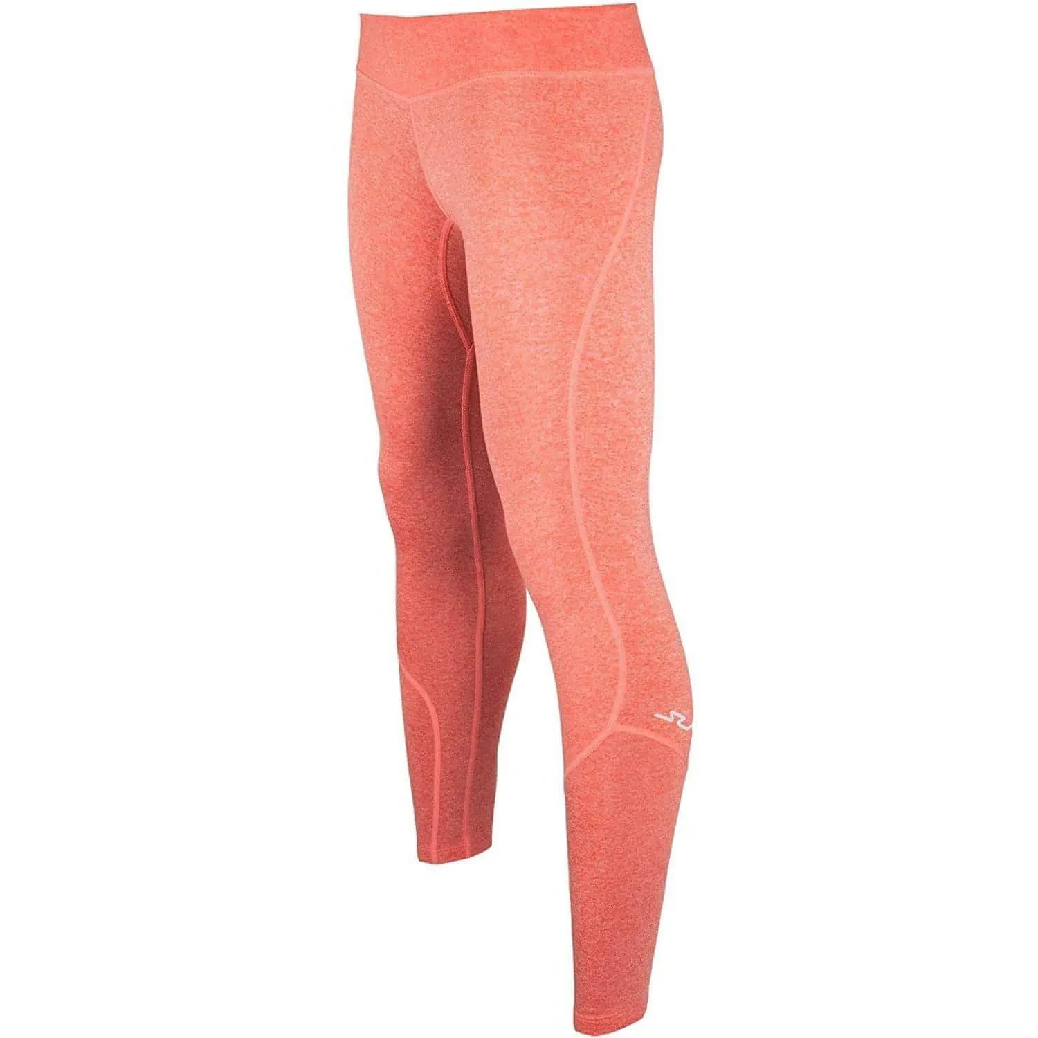 Sub Sports Cold Thermal Womens Long Running Tights - Orange Premium Stretch