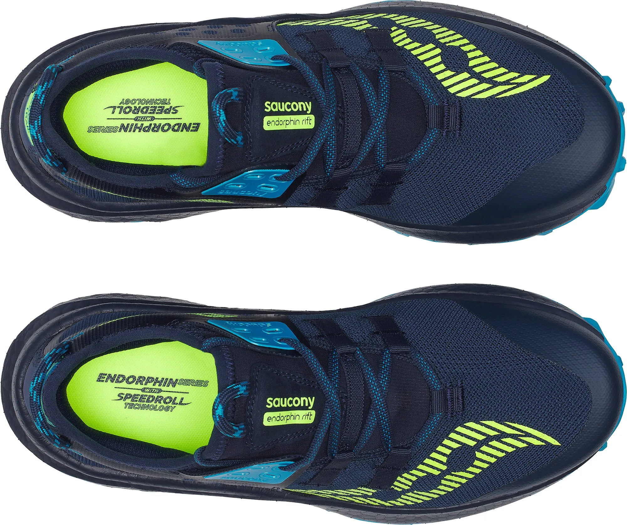 Saucony Endorphin Rift Mens Trail Running Shoes - Navy Sturdy Construction