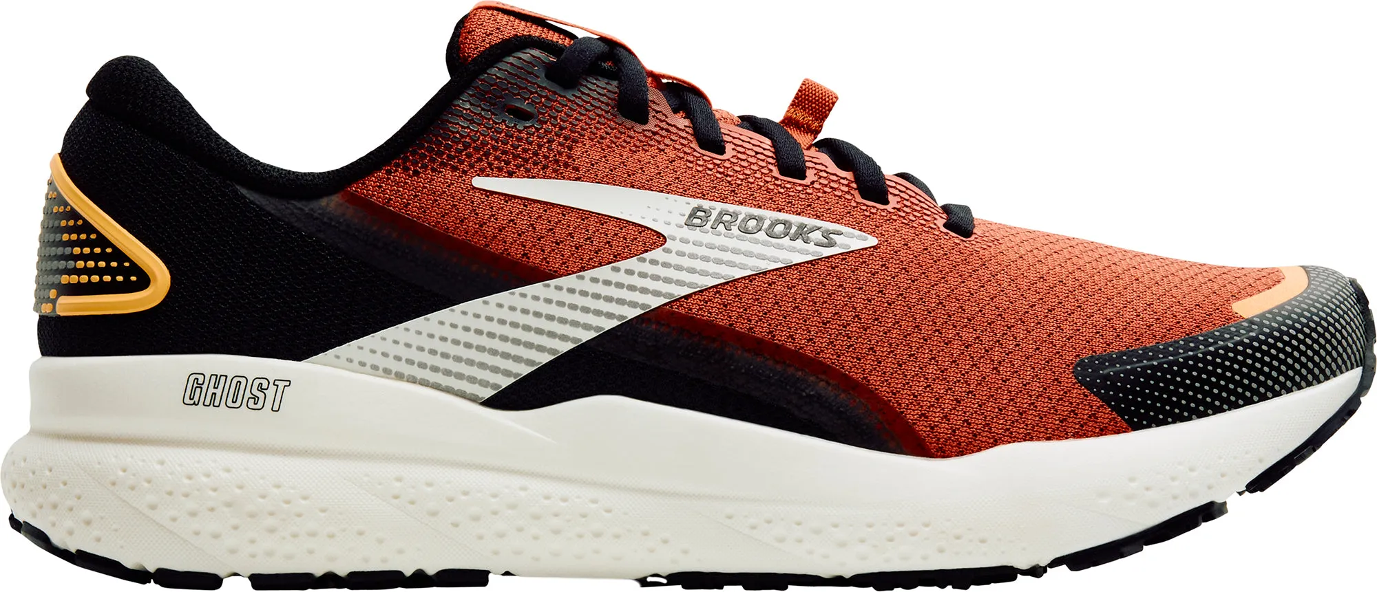 Brooks Ghost 16 Weatherized Mens Running Shoes - Orange Oversized Collar canoeing - running shoes