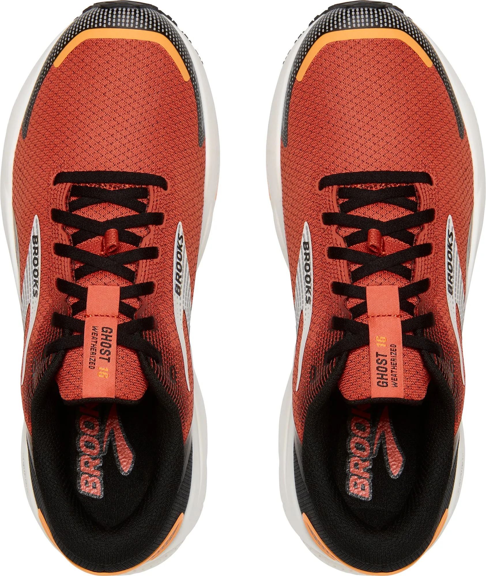 Brooks Ghost 16 Weatherized Mens Running Shoes - Orange indoor track running shoe employment