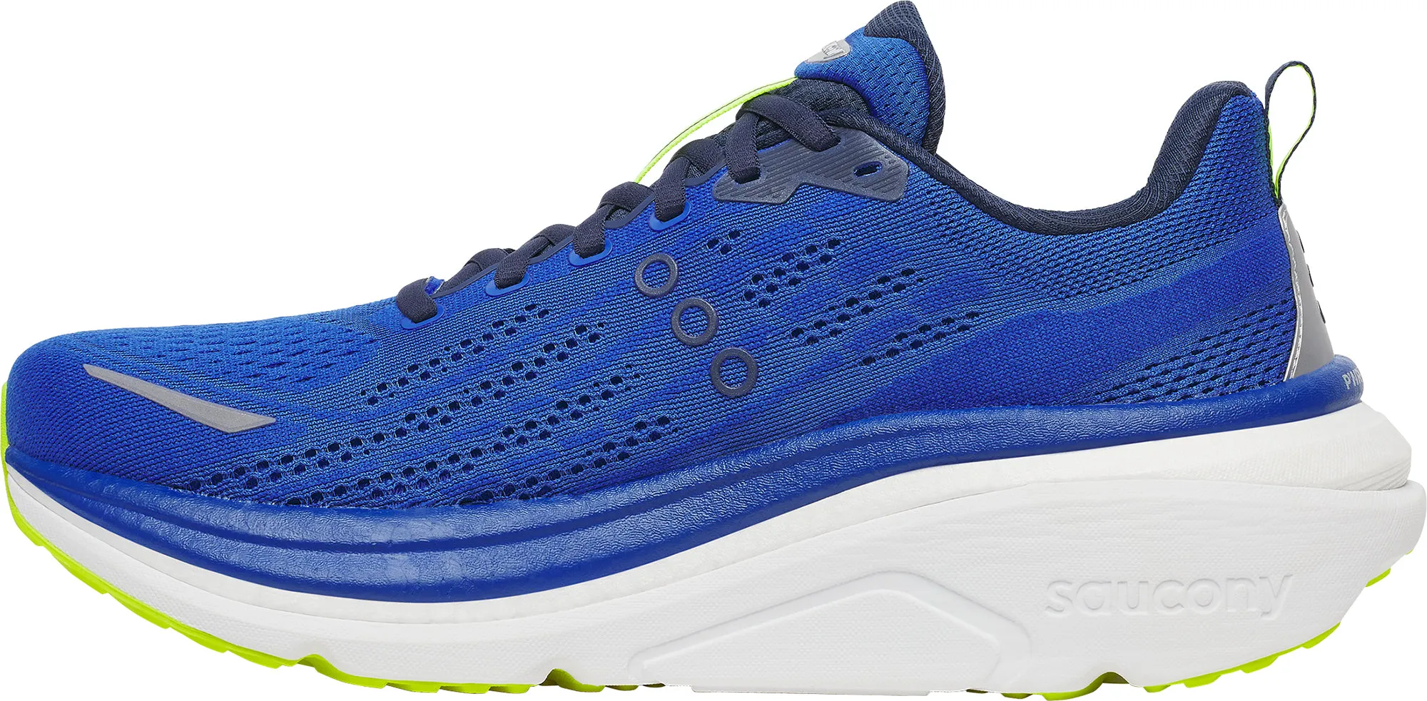 Saucony Hurricane 25 Mens Running Shoes - Blue uneven - terrain shoes textured - finish shoes