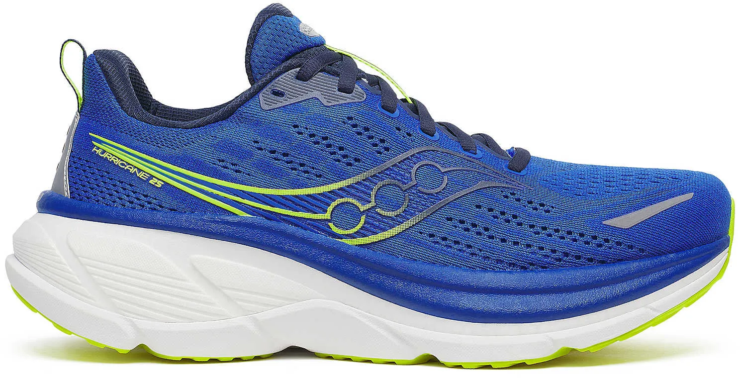 Saucony Hurricane 25 Mens Running Shoes - Blue Neutral Pronation Design