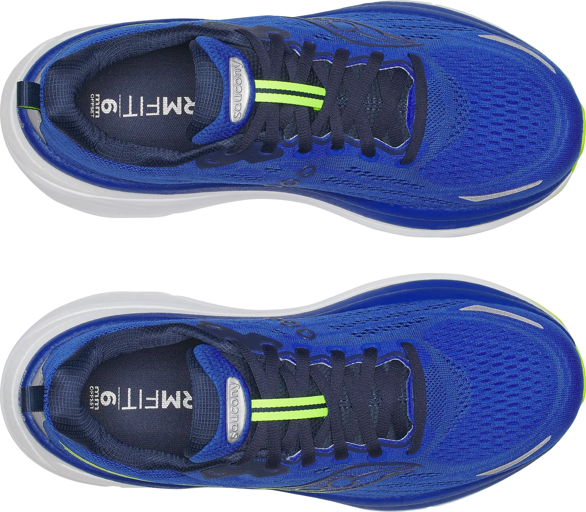 Saucony Hurricane 25 Mens Running Shoes - Blue Comfortable Heel Cup Reinforced Seams