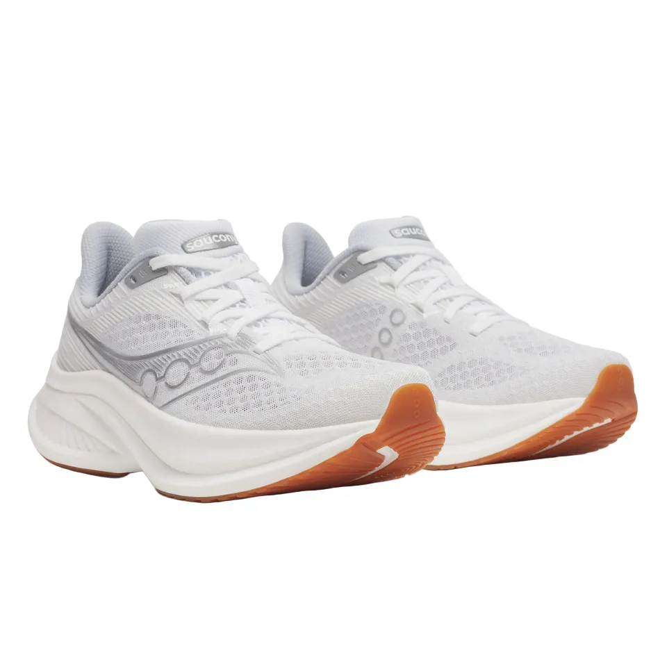 Saucony Women's Endorphin Speed 5 Running Shoes in White/Gum - Online Exclusive Pilates enthusiasts' shoes Footbed Relief